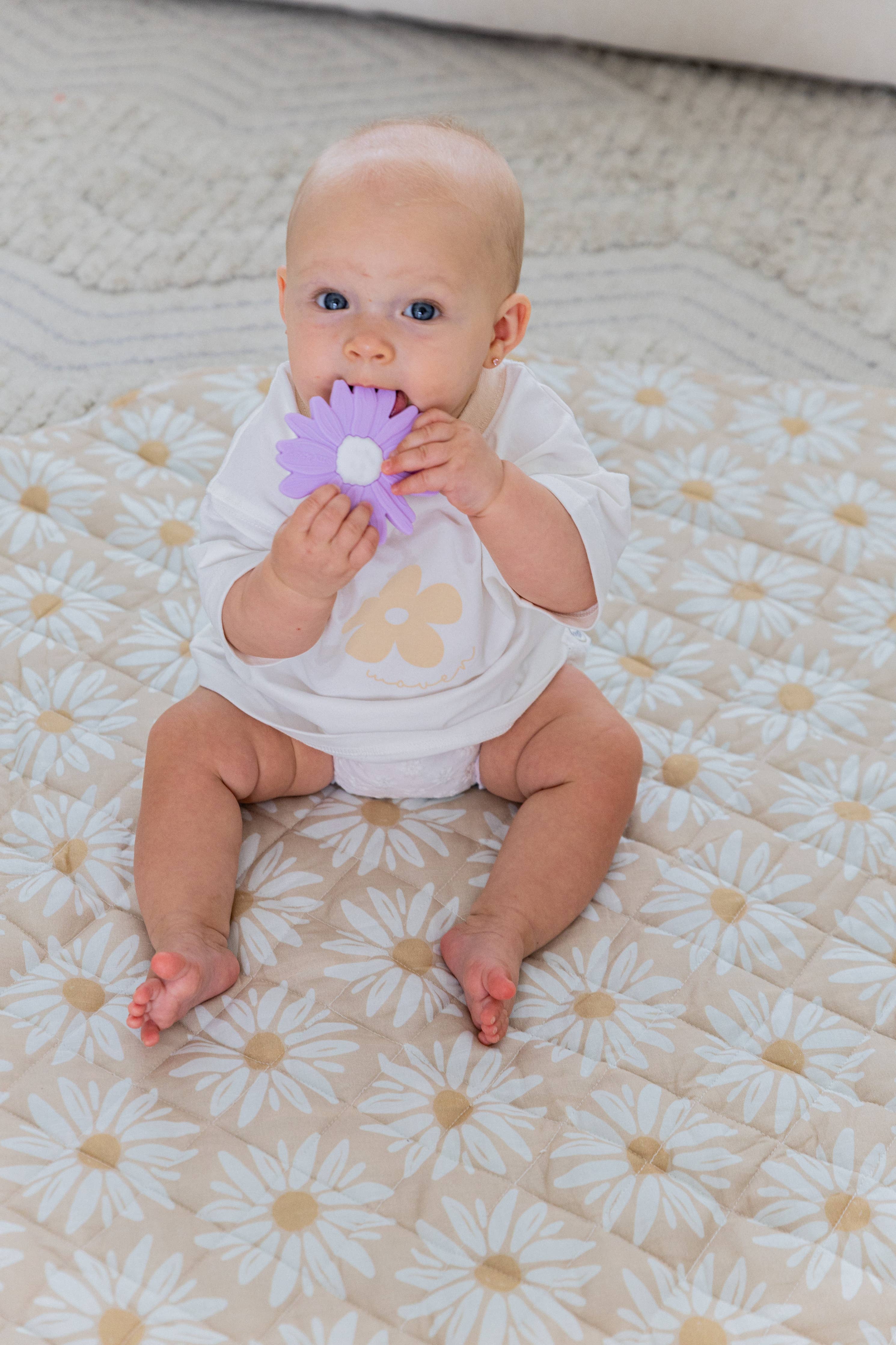 Silicone Teether - Lilac Daisy