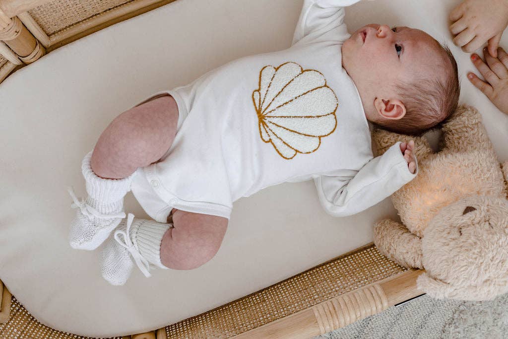 Newborn Booties - White