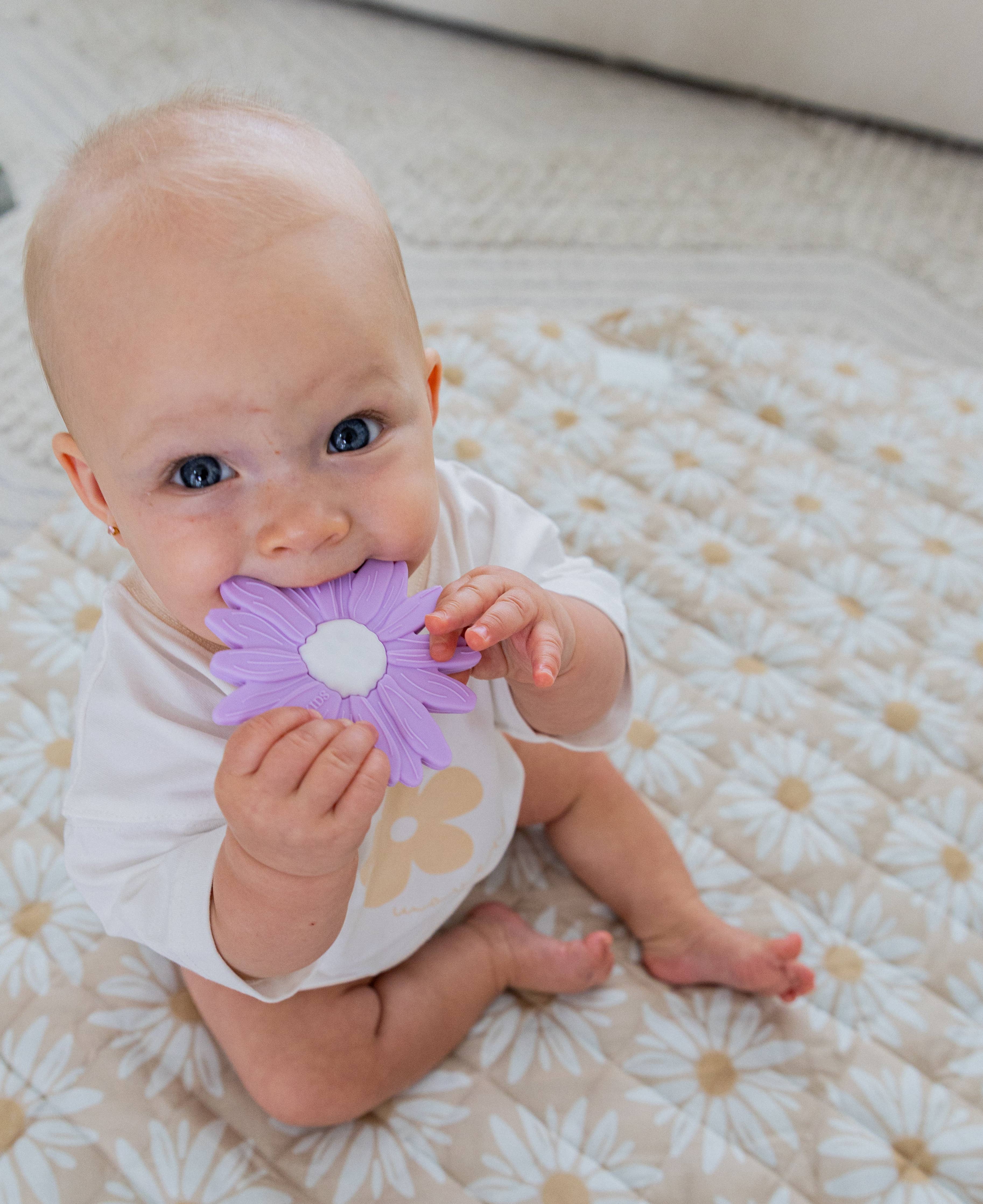 Silicone Teether - Lilac Daisy