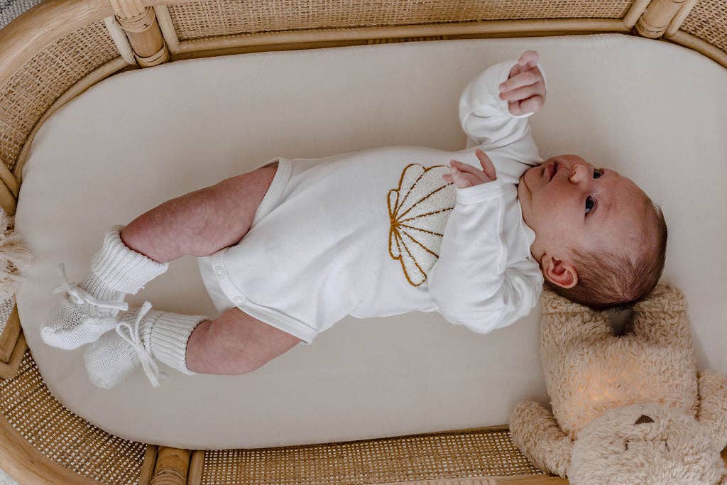 Newborn Booties - White