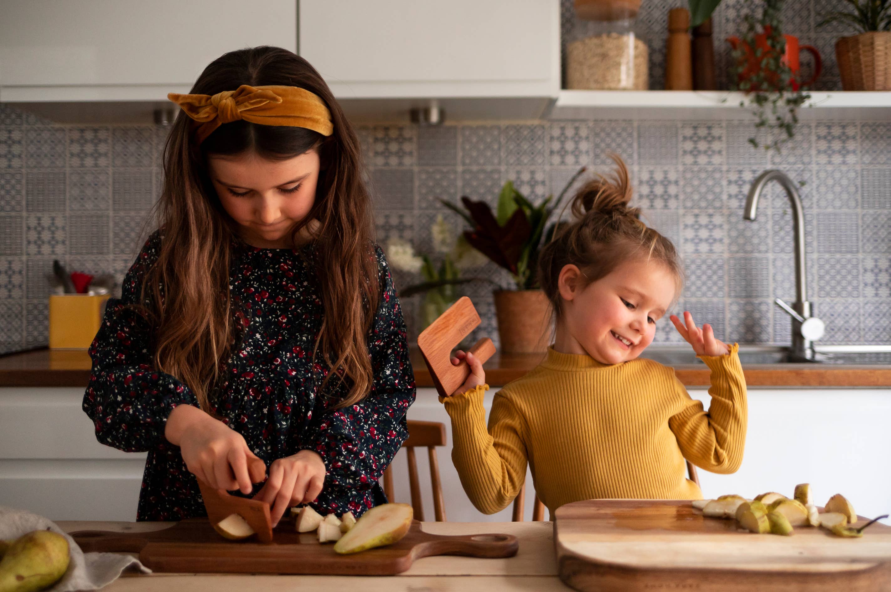 Kids wooden knife cutter Montessori