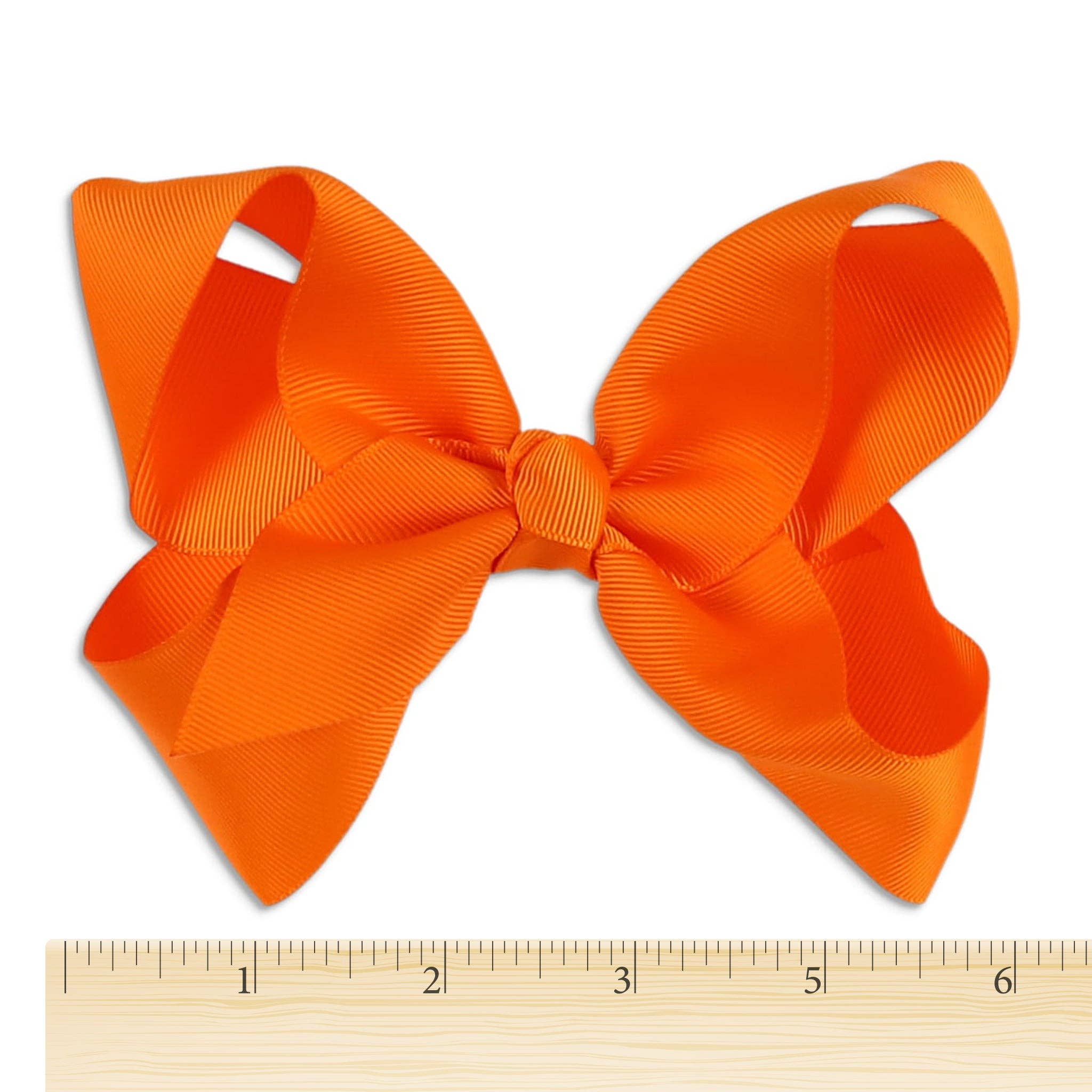 Orange Biggie Bow