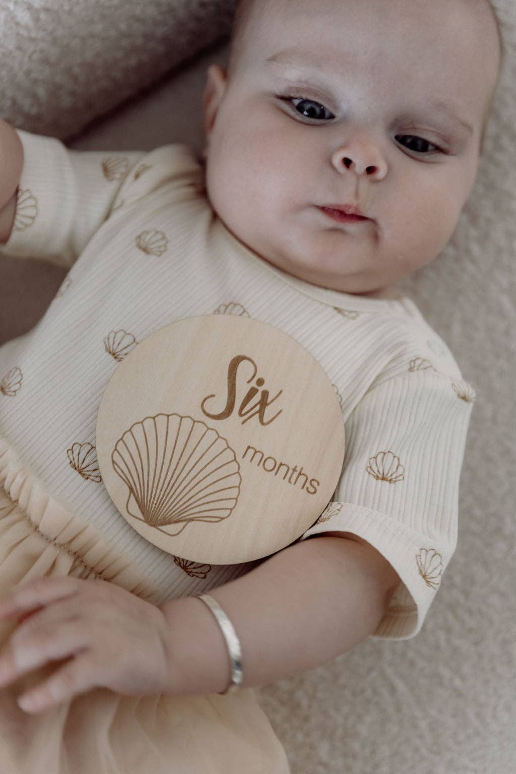 Baby Milestone Discs - Seashell